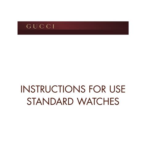 new gucci watch not working|Gucci watch manual.